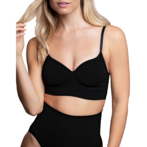 vVigoroso BYE-BRA - MEDIUM CONTROL SUTI SEM PONTOS PRETO TAMANHO S