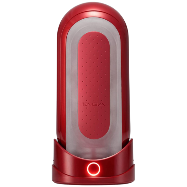 vVigoroso TENGA FLIP 0 (ZERO) VERMELHO E CONJUNTO DE AQUECIMENTO FLIP