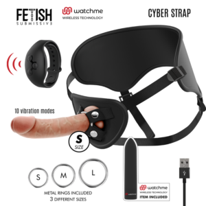 vVigoroso FETISH SUBMISSIVE CYBER STRAP - ARNÊS COM DILDO E BALA CONTROLE REMOTO TECNOLOGIA WATCHME S