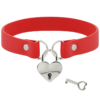 COQUETTE HAND CRAFTED CHOKER KEYS HEART - RED - Image 3