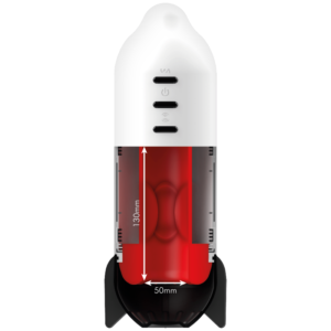 vVigoroso TECNOLOGIA DE COMPRESSÃO E VIBRAÇÃO MACIA DO MASTURBADOR JAMYJOB ROCKET