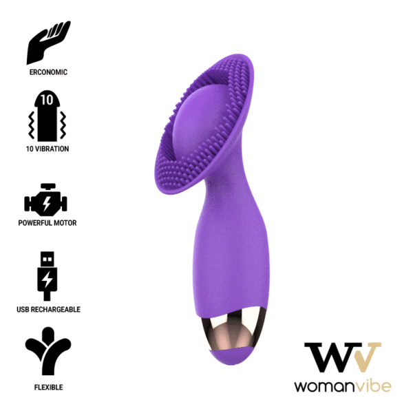 vVigoroso WOMANVIBE - SILICONE RECARREGÁVEL DE ESTIMULADOR DE CACHORRO