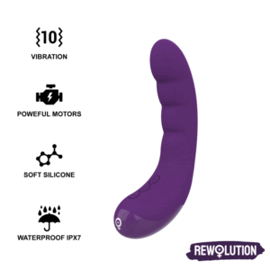 vVigoroso REWOLUTION REWOCURVY RECHARGEABLE FLEXIBLE VIBRATOR