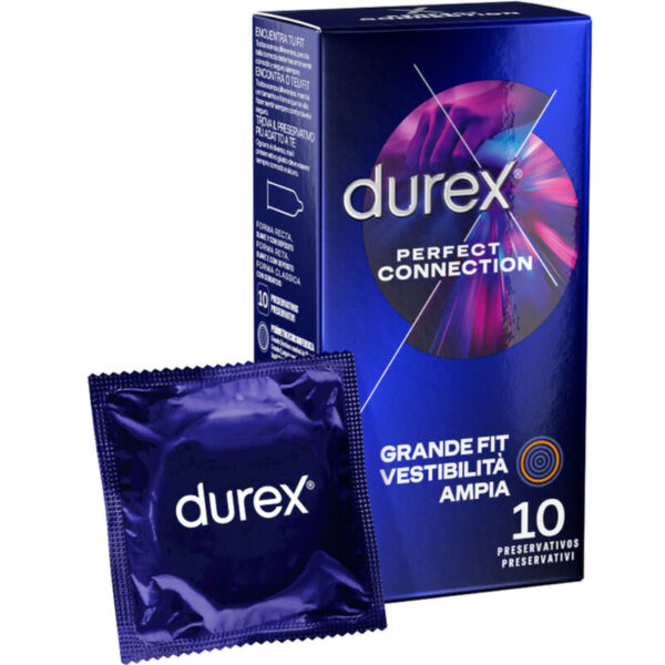 Vigoroso - DUREX - CONEXÃO PERFEITA LUBRIFICAÇÃO EXTRA DE SILICONE 10 UNIDADES