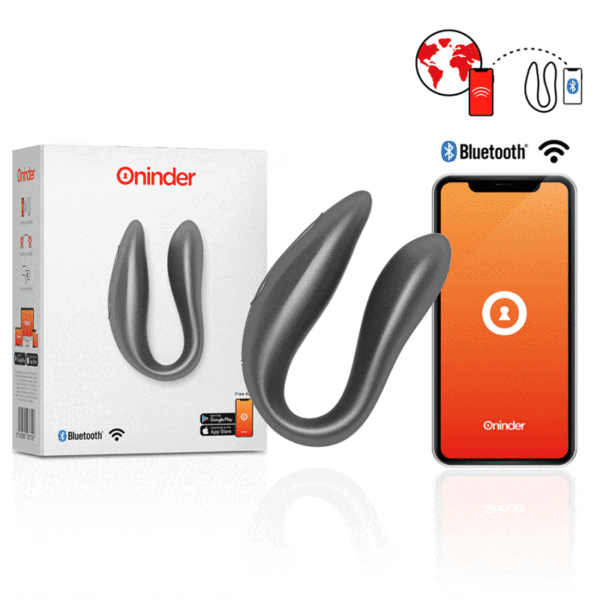 vVigoroso ONINDER - LISBOA G-SPOT & CLITORAL STIMULATOR BLACK - APLICAÇÃO GRATUITA