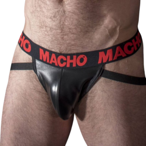 vVigoroso MACHO - MX25RC JOCK COURO VERMELHO S