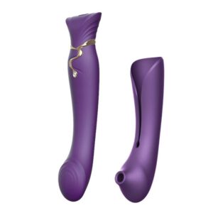 vVigoroso ZALO - QUEEN SET PULSE WAVE CLIT STIM ROXO