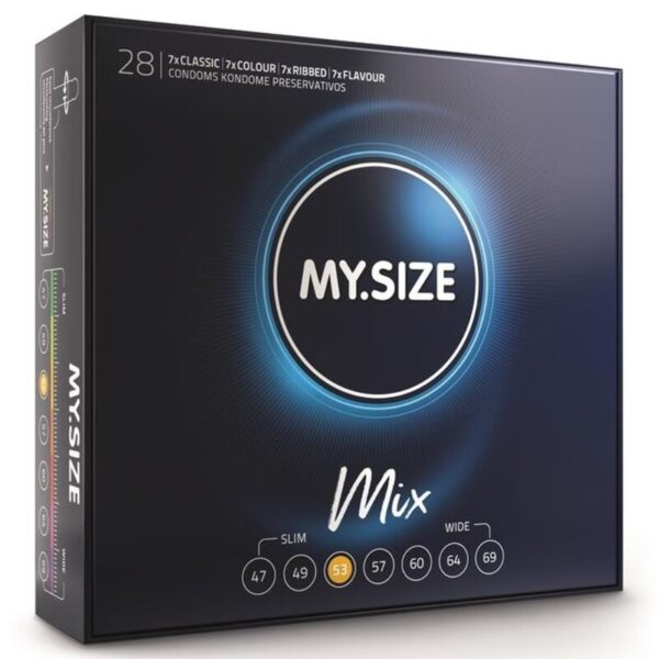 Vigoroso - Preservativos MY SIZE MIX 53 MM 28 UNIDADES