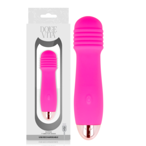 vVigoroso DOLCE VITA - VIBRADOR RECARREGÁVEL DE TRÊS VELOCIDADES PINK 7