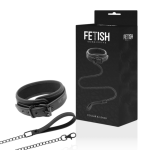 vVigoroso FETISH SUBMISSIVE - COLAR DE CORRENTE COM FORRO DE NOPRENE