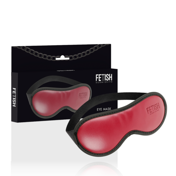 vVigoroso FETISH SUBMISSIVE DARK ROOM - MSCARA DE COURO VEGANO COM FORRO DE NEOPRENE