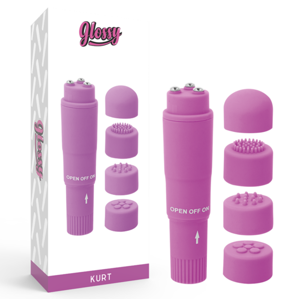 vVigoroso GLOSSY - MASSAGER DE BOLSO KURT ROXO