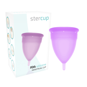 vVigoroso COPA MENSTRUAL STERCUP TAMANHO L COR ROXO SILICONE FDA