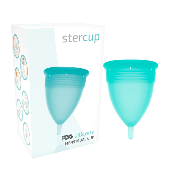 vVigoroso STERCUP MENSTRUAL CUP TAMANHO S AQUAMARINA COR FDA SILICONE