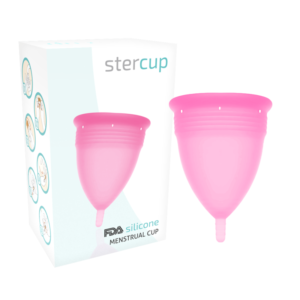 vVigoroso COPA MENSTRUAL STERCUP TAMANHO L ROSA COR SILICONE FDA