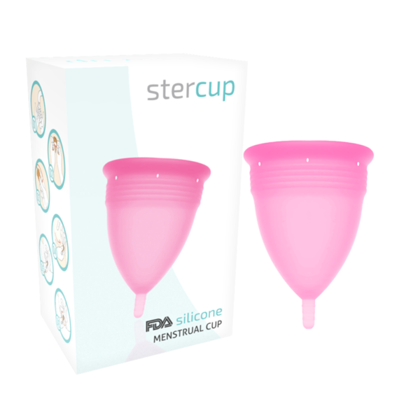 vVigoroso TAÇA STERCUP MENSTRUAL TAMANHO S COR-DE-ROSA SILICONE FDA