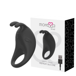 vVigoroso MORESSA BRAD PREMIUM SILICONE PREMIUM RECARREGÁVEL PRETO