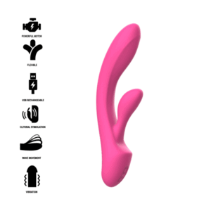 vVigoroso INTENSE - LUIGI VIBRATOR COELHO SILICONE ROSA