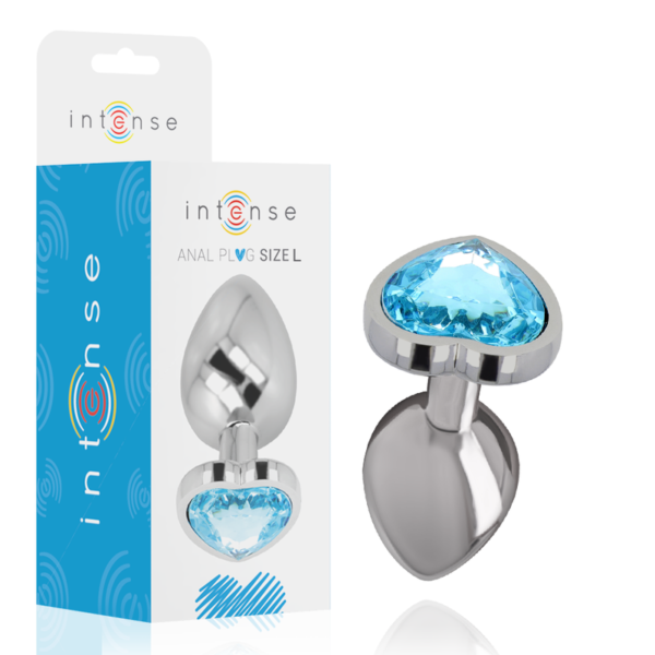 vVigoroso INTENSE - PLUG ANAL DE ALUMÍNIO METAL CORAO AZUL TAMANHO L
