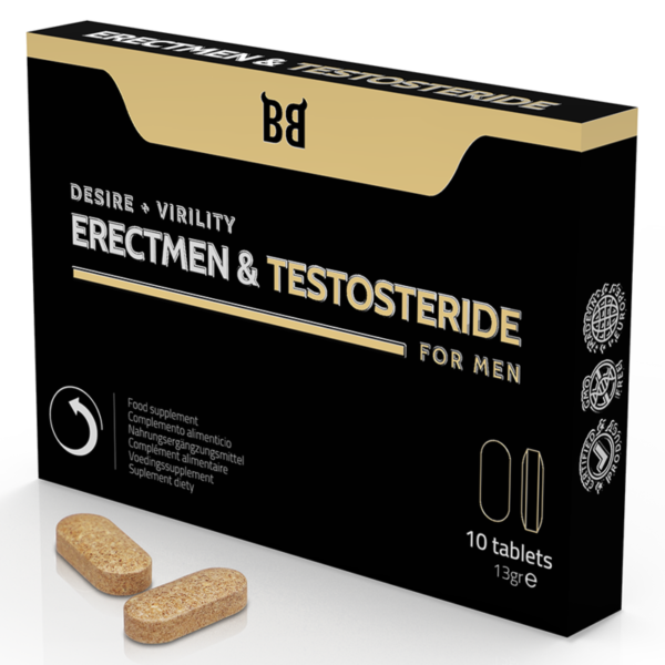 vVigoroso BLACKBULL BY SPARTAN - ERECTMEN & PODER DE TESTOSTERIDA E TESTOSTERONA PARA HOMENS 10 C PSULAS