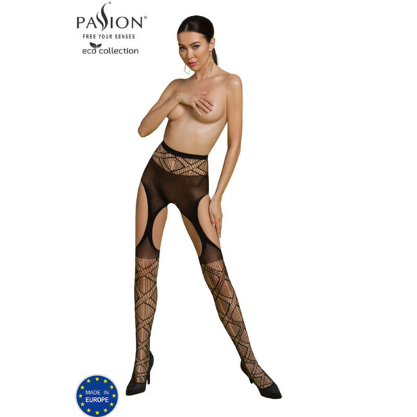 vVigoroso PASSION - COLEO ECO BODYSTOCKING ECO S005 PRETO