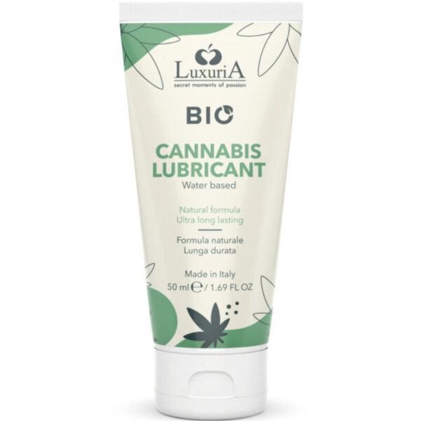 vVigoroso INTIMATELINE LUXURIA - LUBRIFICANTE À BASE DE ÁGUA BIO CANNABIS 50 ML