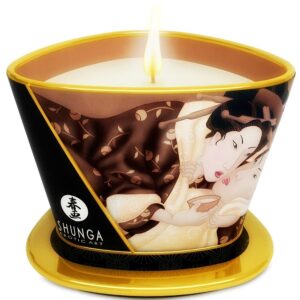 vVigoroso SHUNGA - MINI CARESS BY CANDELIGHT VELA DE MASSAGEM DE CHOCOLATE 170 ML