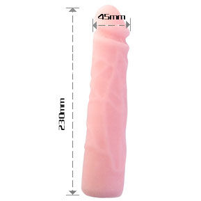 vVigoroso BAILE - DILDO DE SILICONE REALÍSTICO COM TOQUE DE PELE 23 CM