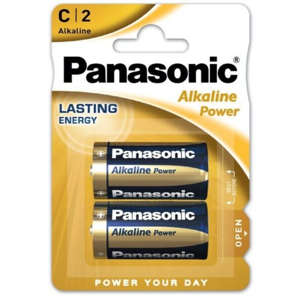 vVigoroso PANASONIC BRONZE BATTERY C LR14 2 UNIDADES