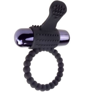 vVigoroso FANTASY C-RINGZ - ANEL VIBRANTE DE SILICONE PRETO