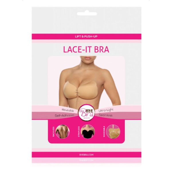 vVigoroso BYE-BRA - LACE-IT APRIMORAMENTO PUSH-UP BEIGE COPO C