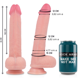 vVigoroso ROCKARMY - LIQUID SILICONE PREMIUM KINGCOBRA REALISTIC 24CM