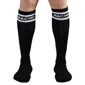 vVigoroso MACHO - MEIAS COMPRIDAS TAMANHO ÚNICO PRETO