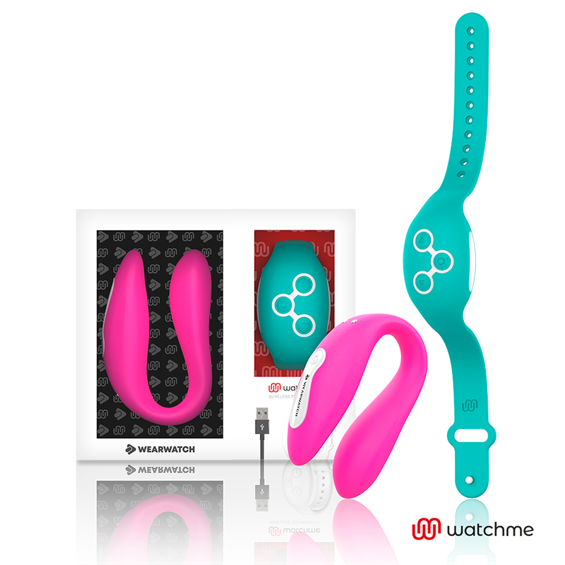 WEARWATCH DUAL PLEASURE WIRELESS TECHNOLOGY WATCHME FUCHSIA / AQUAMARINE - Image 2