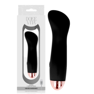 vVigoroso DOLCE VITA - VIBRADOR RECARREGÁVEL ONE BLACK 10 SPEED