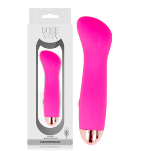 vVigoroso DOLCE VITA - VIBRADOR RECARREGÁVEL UM PINK 7 VELOCIDADE