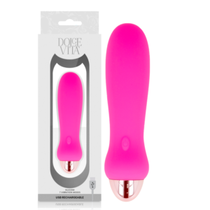 vVigoroso DOLCE VITA - VIBRADOR RECARREGÁVEL CINCO PINK 7 VELOCIDADES