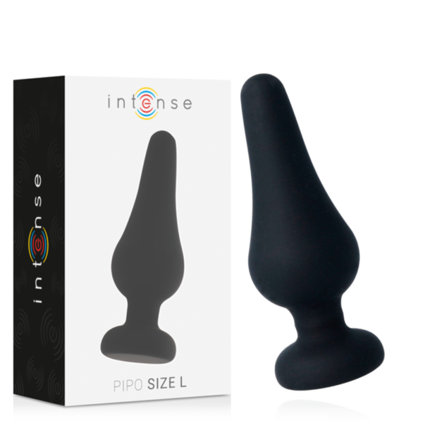 vVigoroso INTENSE - PLUG ANAL PIPO L SILICONE PRETO 13 CM