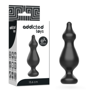 vVigoroso ADDICTED TOYS - PLUG ANAL SEXUAL 13.6 CM PRETO