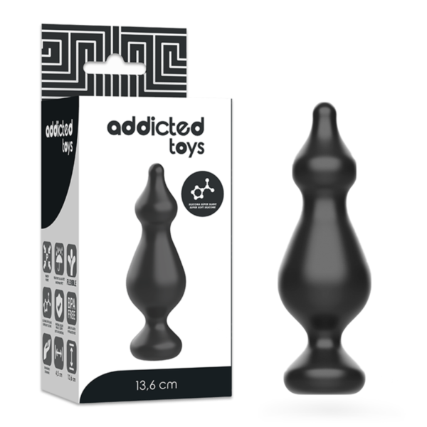 vVigoroso ADDICTED TOYS - PLUG ANAL SEXUAL 13.6 CM PRETO