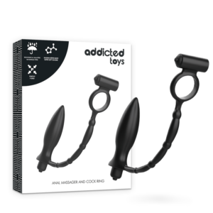vVigoroso ADDICTED TOYS - PLUG ANAL COM ANEL VIBRATÓRIO