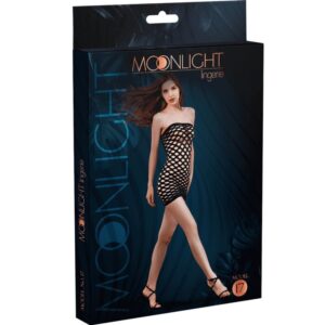 vVigoroso MOONLIGHT - VESTIDO DE MALHA MODELO 17 PRETO TAMANHO ÚNICO