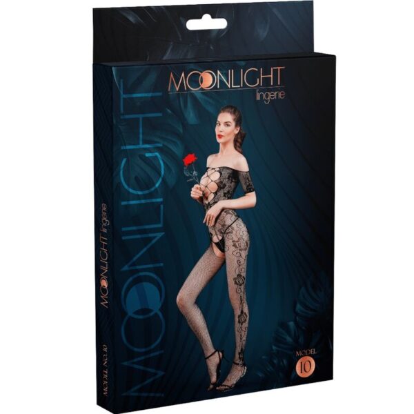 vVigoroso MOONLIGHT - MODELO 10 BODYSTOCKING PRETO TAMANHO ÚNICO