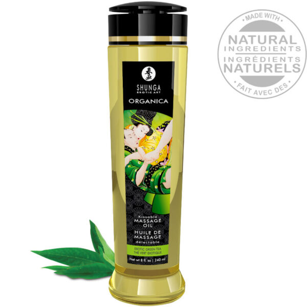 vVigoroso SHUNGA - ÓLEO DE MASSAGEM BIO CHÁ VERDE 240 ML