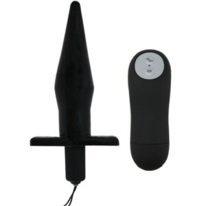 vVigoroso BAILE - PLUG ANAL BUTT COM VIBRAO PRETO