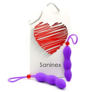 vVigoroso SANINEX - PLUG ANAL CLIMAX COM ANEL PARA PÊNIS LILAS