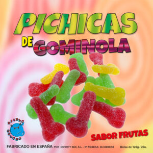 vVigoroso DIABLO GOLOSO - PICHITAS DE GUMMINOL DE FRUTA COM AÚCAR