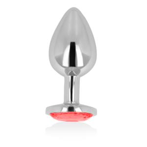 vVigoroso OHMAMA - PLUG ANAL COM CRISTAL VERMELHO 9 CM