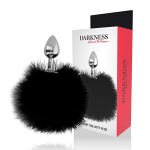 vVigoroso DARKNESS - PLUG ANAL EXTRA COM CAUDA PRETA 7 CM