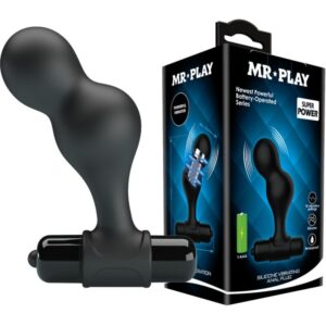 vVigoroso MR PLAY - PLUG ANAL VIBRADOR DE SILICONE PRETO